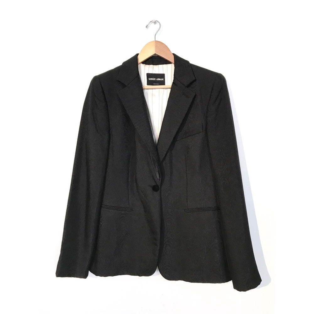 Giorgio Armani Silk Tailored Blazer - Picture 2 of 16